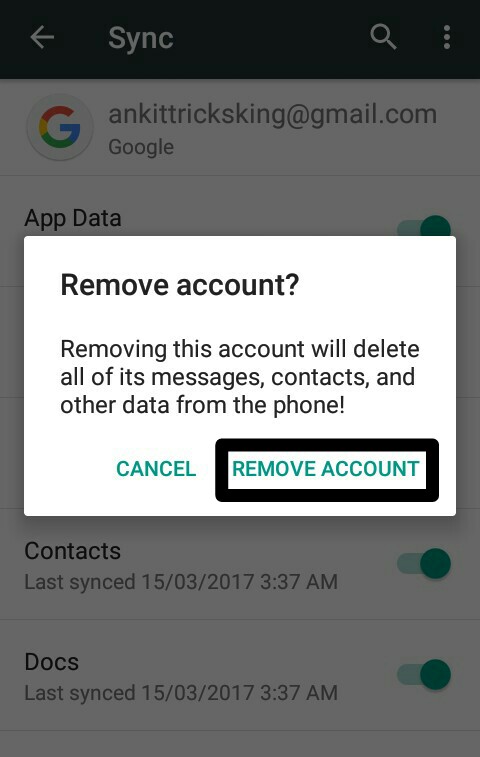 log out play store